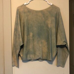 Gaia Conceptions Butterfly Sleeve Boat Neck Shirt.